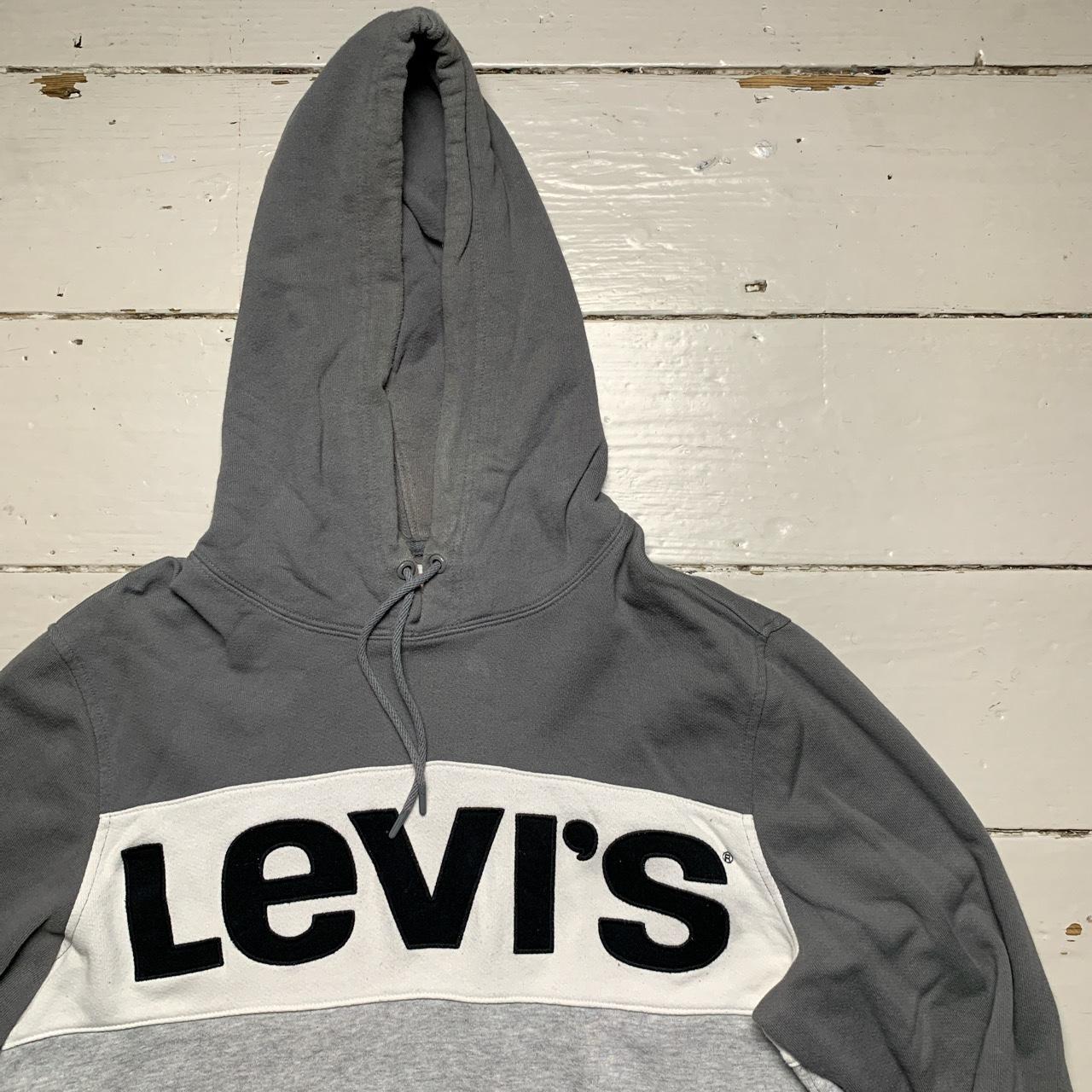 Levis Grey and White Hoodie