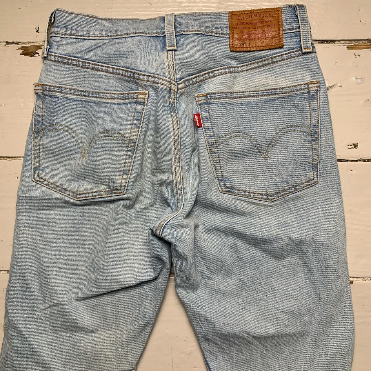 Levis 501 S Slim Skinny Light Blue Jeans