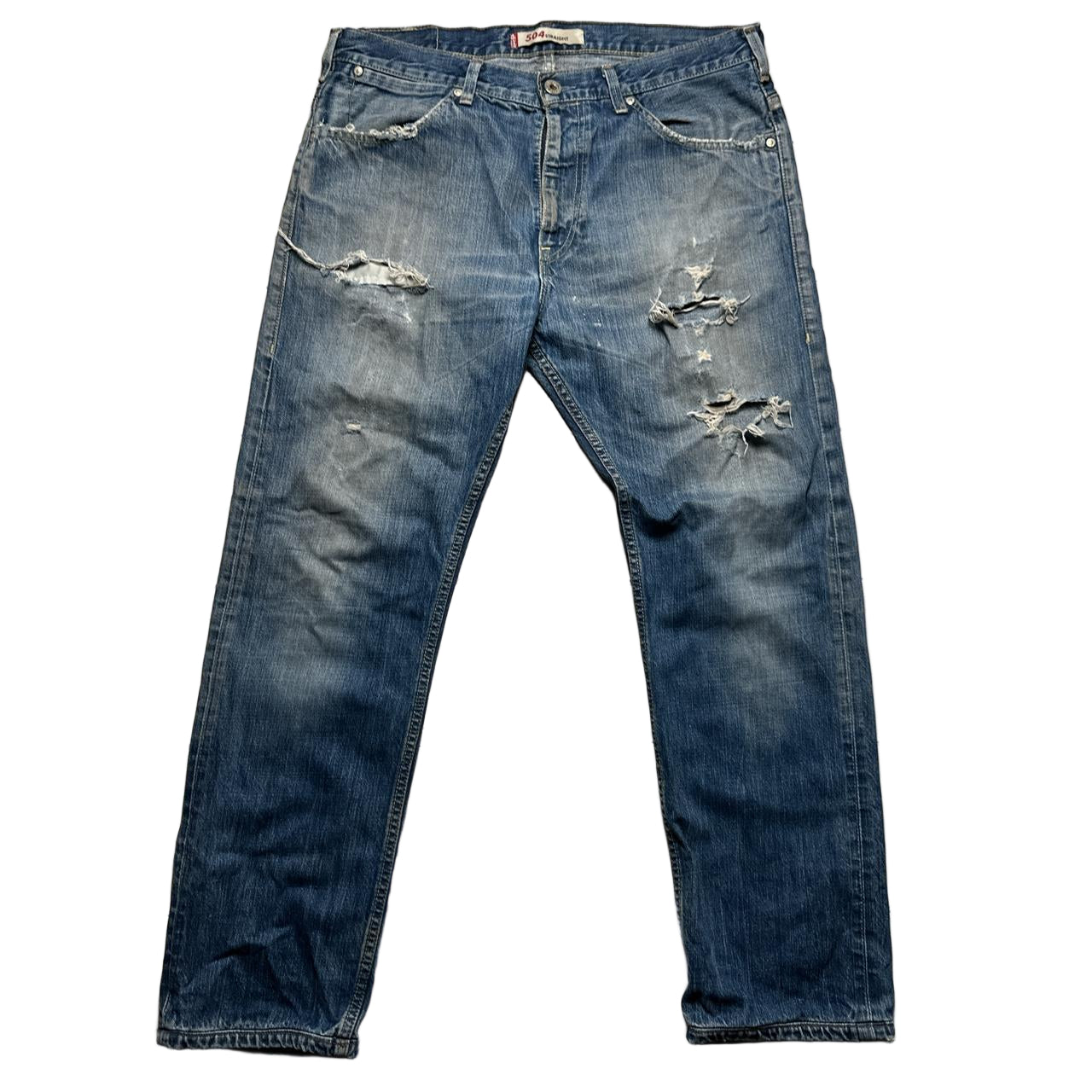 Levis 504 Vintage Distressed Baggy Jeans (36W)