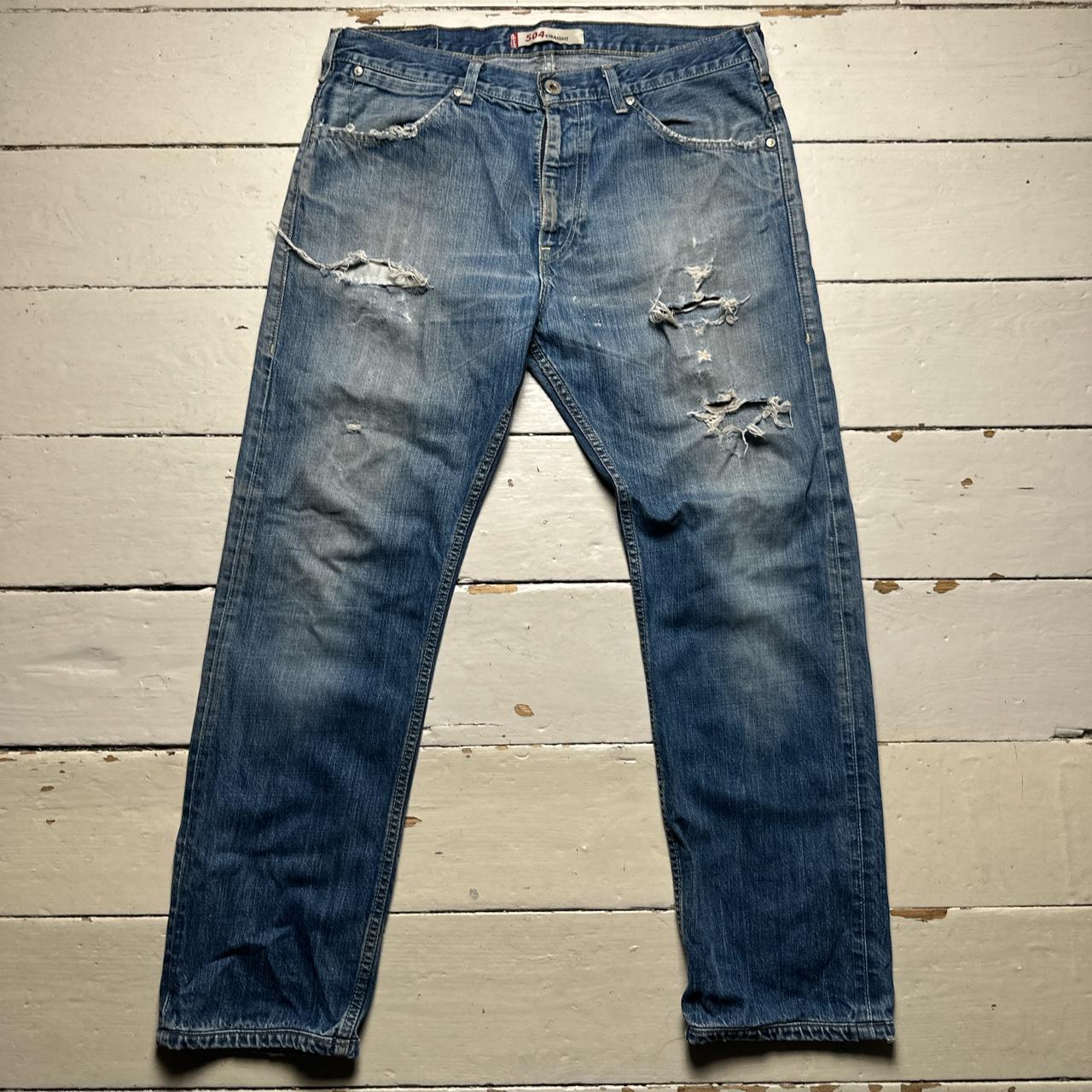 Levis 504 Vintage Distressed Baggy Jeans