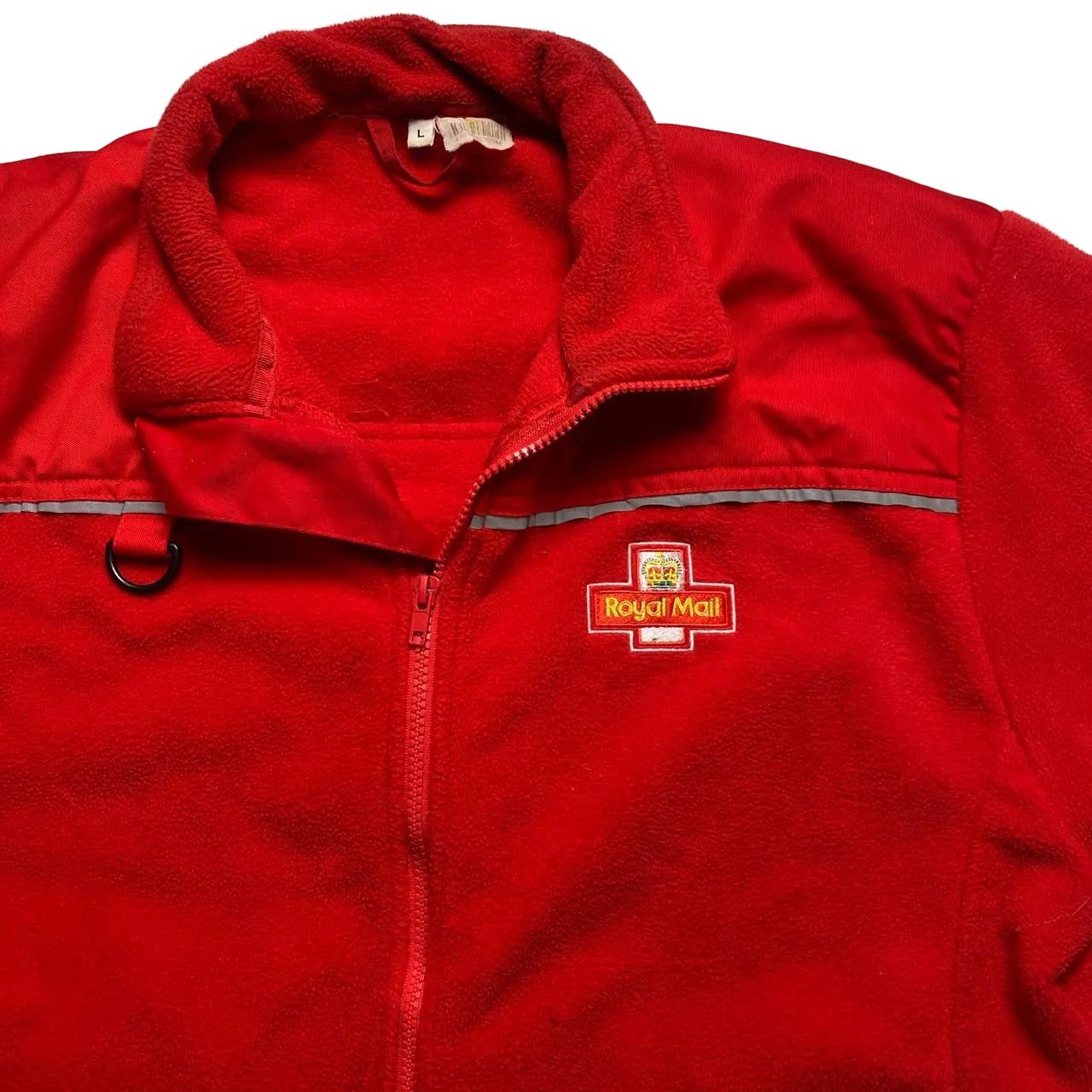 Royal Mail Fleece Red Reflective Zip Jumper (L)