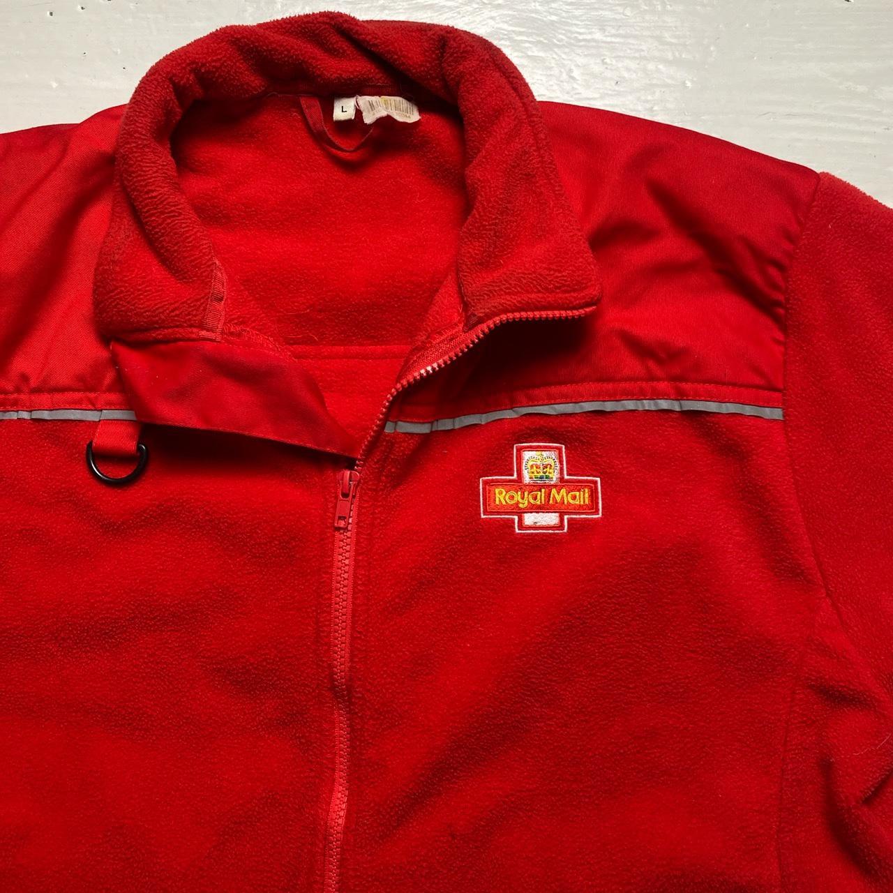 Royal Mail Fleece Red Reflective Zip Jumper