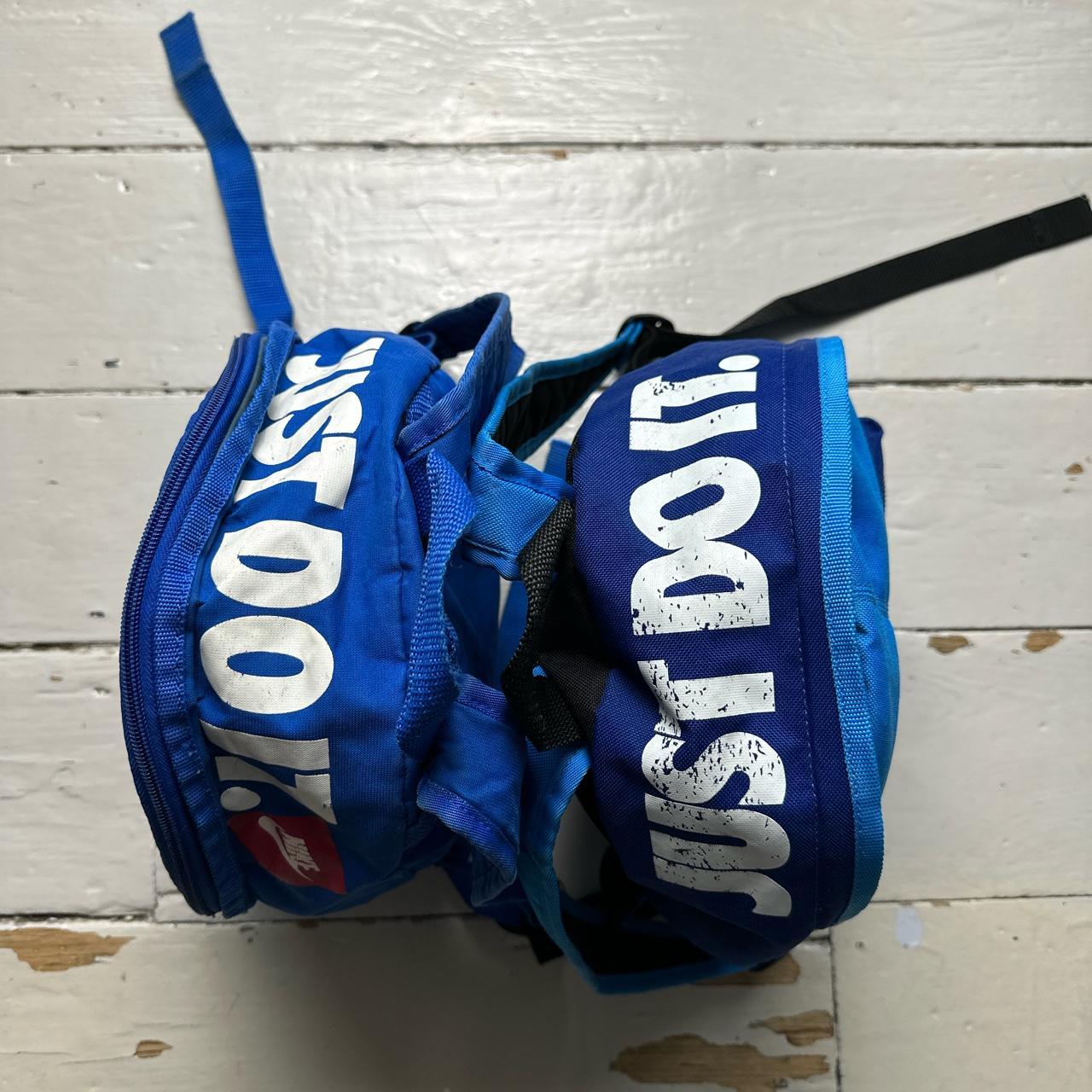 Nike Just Do It Vintage Bags Blue and White