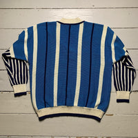 Bjorn Borg Vintage Tennis Jumper Blue and White