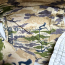 Maharishi Vintage Light Sand Beige Khaki Sequin Embroidered Combat Parachute Baggy Trousers (XS)