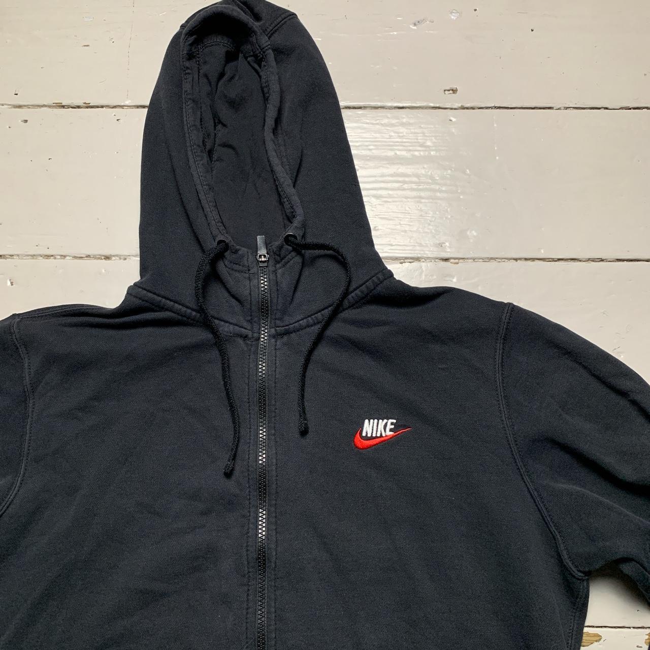 Nike Swoosh White Red and Black Hoodie