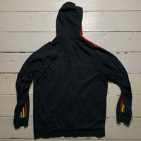 Adidas Rasta Hoodie Black Red Yellow and Green Stripes