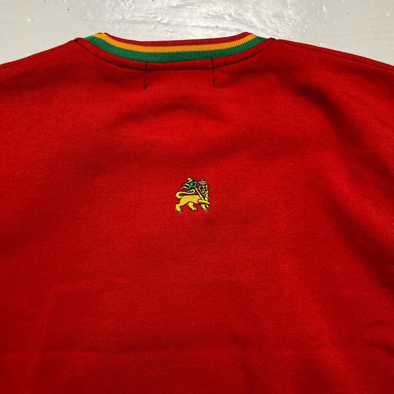 Raw Blue King Halle Selassie Black and Red Rasta Jumper