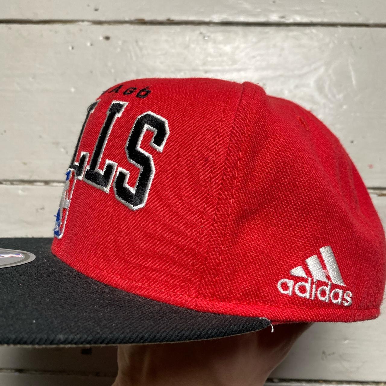 Chicago Bulls Red and Black Adidas Snapback Cap