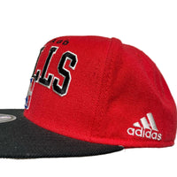 Chicago Bulls Red and Black Adidas Snapback Cap