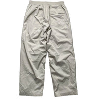 Nike Swoosh Vintage Baggy Track Pant Shell Bottoms Cream and Grey (XL)