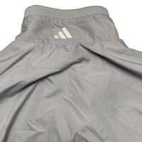 Adidas Vintage Silver Grey and White Shell Tracksuit Jacket (L)