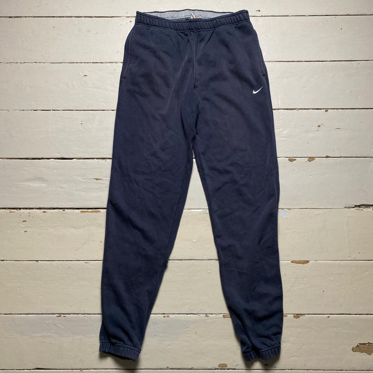 Nike Athletic Department Swoosh Navy and White Joggers