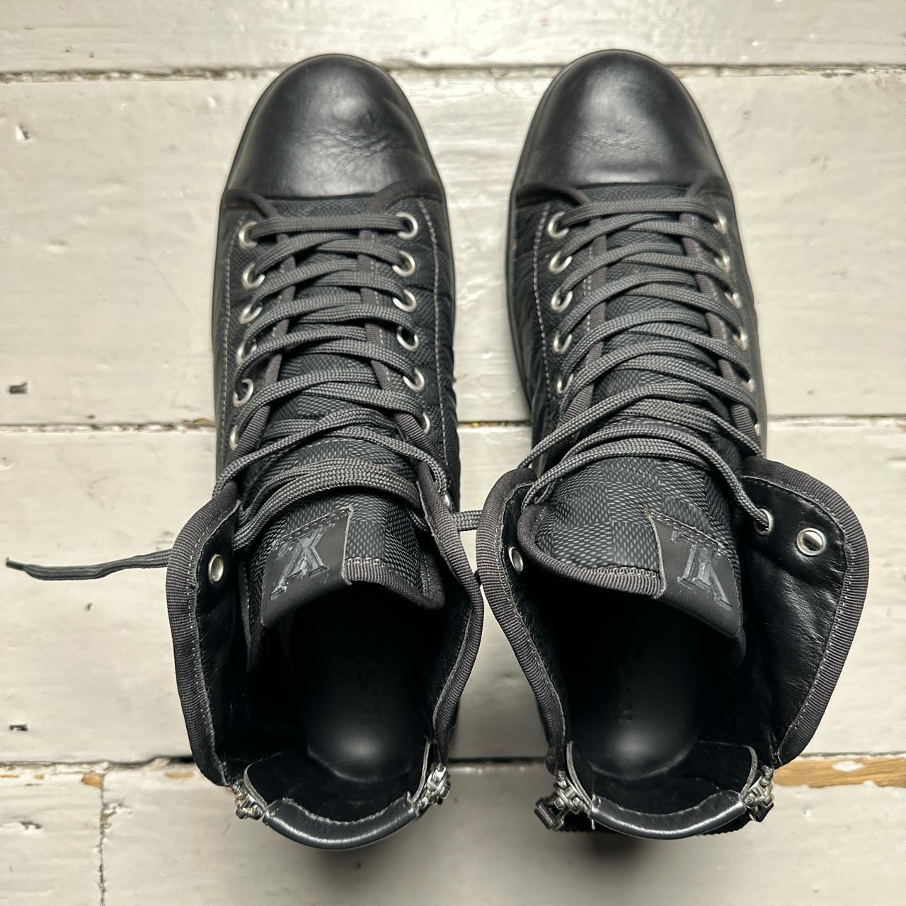 Louis Vuitton Monogram High Trainers Black