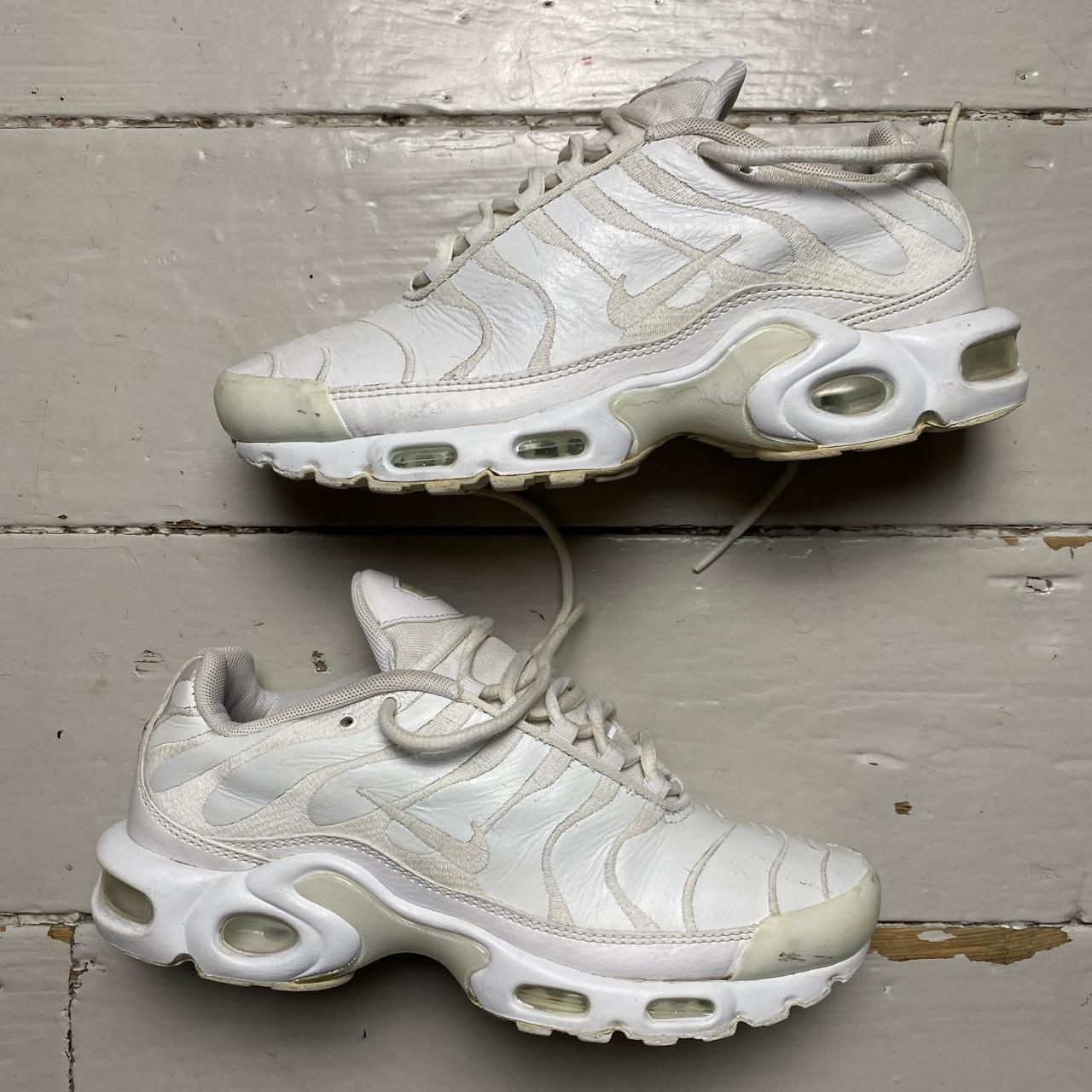 Nike tn leather white online