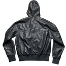 Bench Leather Hooded Jacket Black (L)