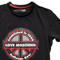 Love Moschino Black and Red T Shirt