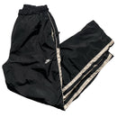 Nike Black and White Swoosh Baggy Trackpant Shell Bottoms (M)