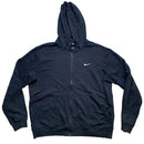 Nike Swoosh Navy and White Hoodie (XL)