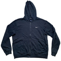 Nike Swoosh Navy and White Hoodie (XL)