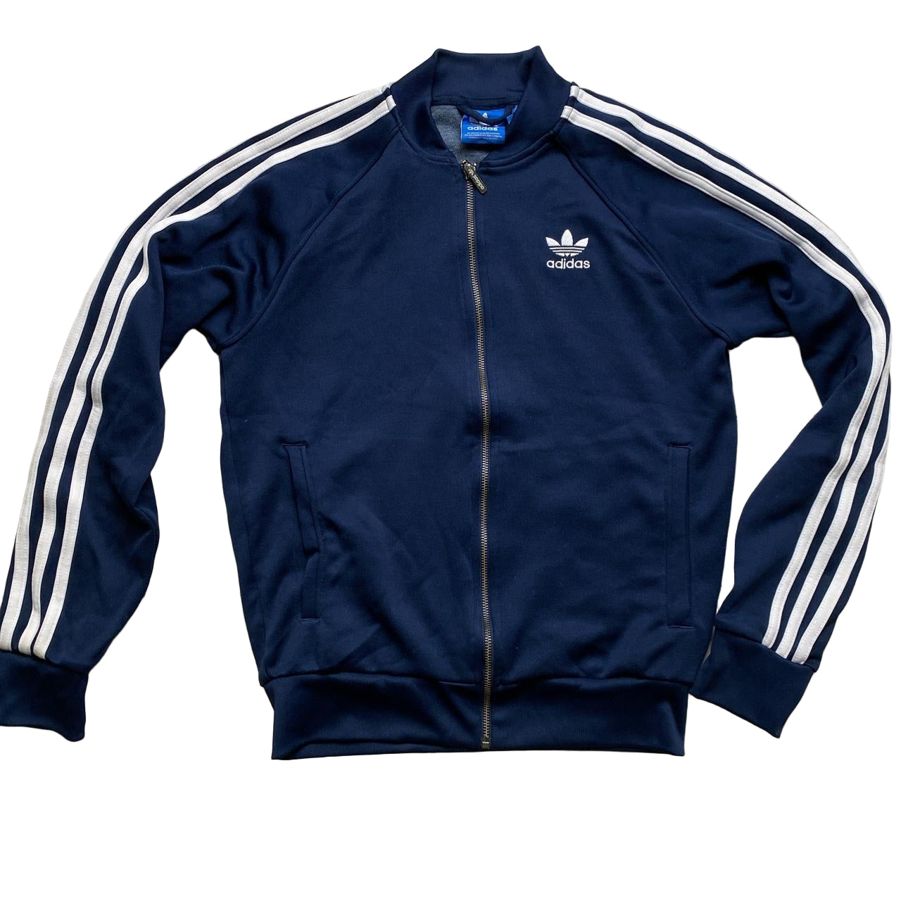 Adidas SST Navy and White 3 Stripe Full Tracksuit (S) – Wear Garson