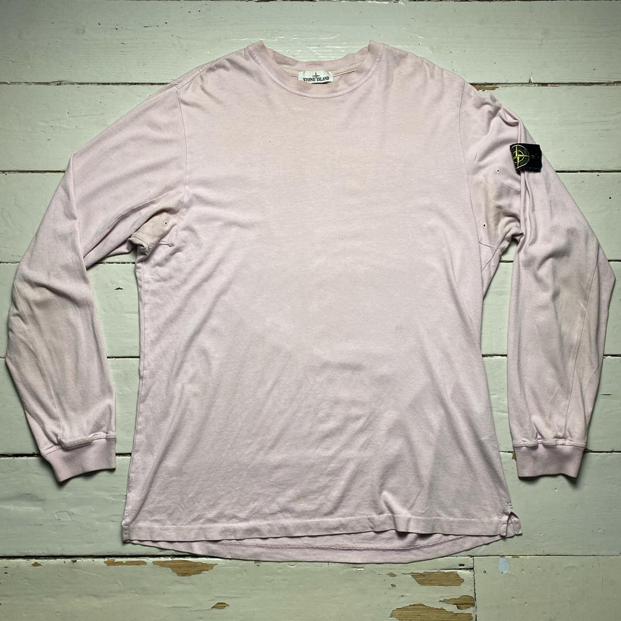 Stone Island Pink Long Sleeve T Shirt