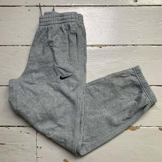 Nike Swoosh Grey and Black Baggy Joggers