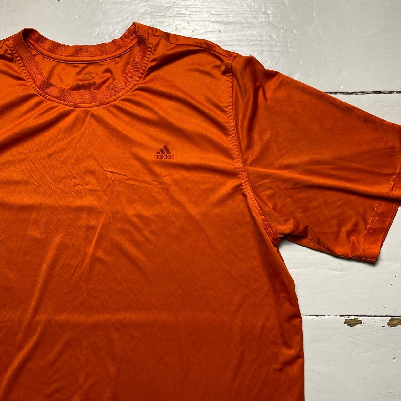 Adidas Climalite Vintage Orange T Shirt