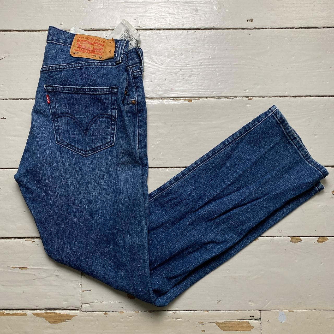 Levis 501 Navy Blue Jeans