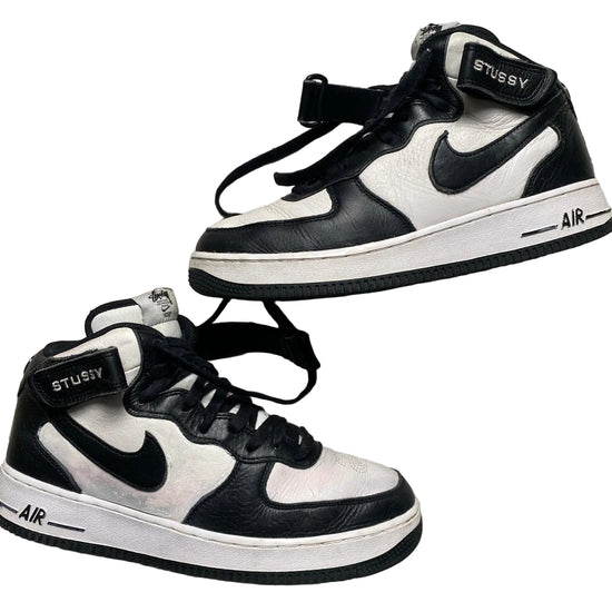 Nike Air Force 1 Mid Stussy Black and White (UK 7)