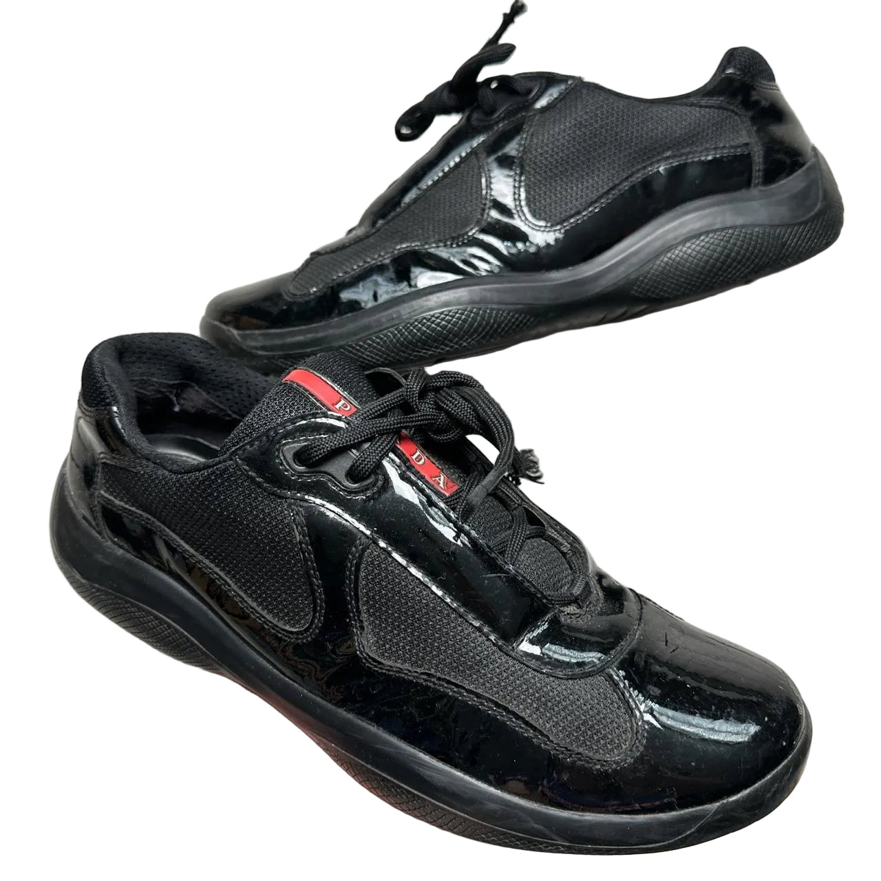 Prada Americas Cup Patent Vintage Black