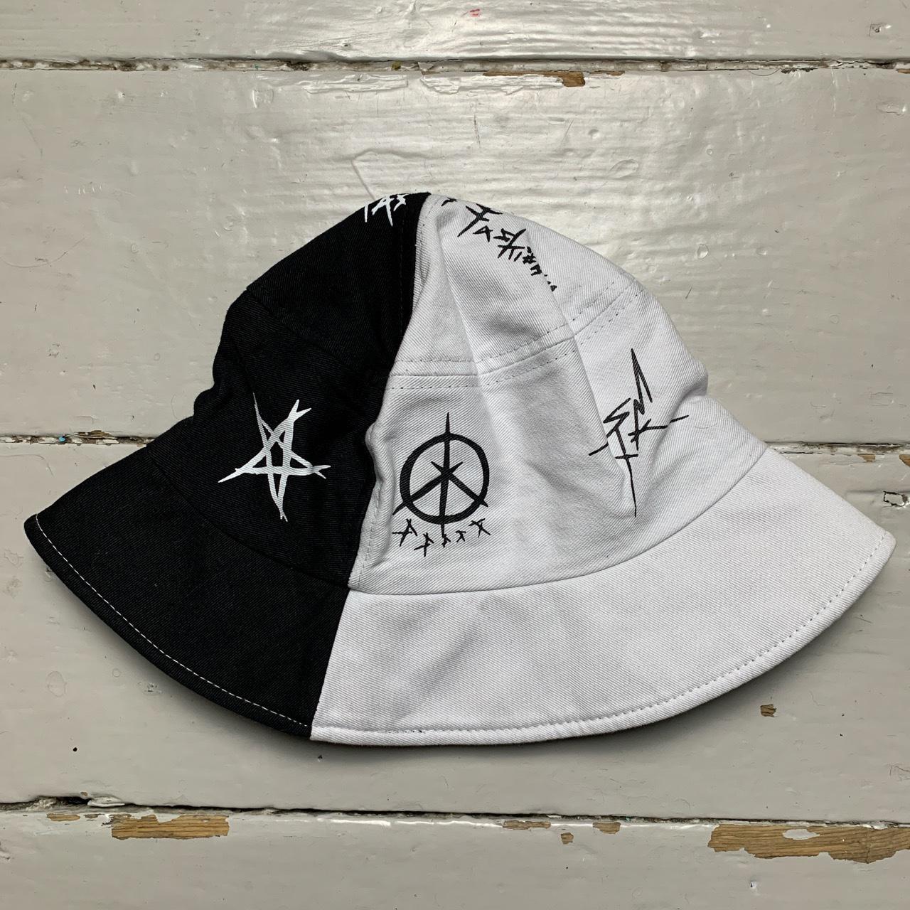 Ying and Yang Black and White Bucket Hat