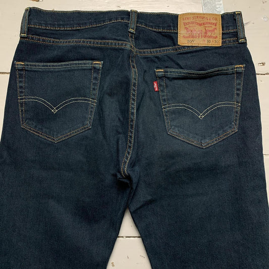 Levis 505 Dark Navy Yellow Stitch Jeans