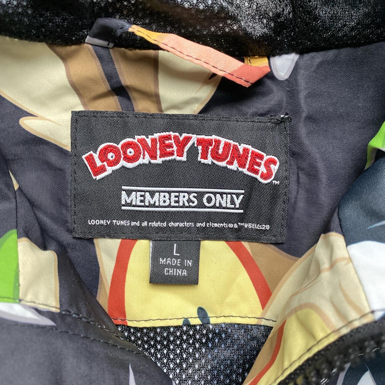Looney Tunes All Over Print Windbreaker Jacket (L)