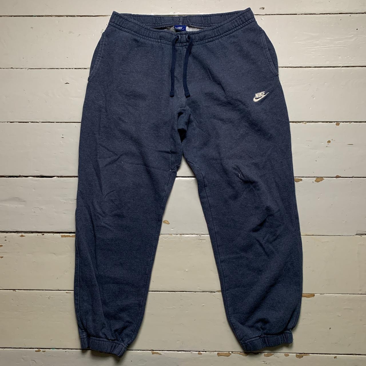 Nike Swoosh Baggy Navy and White Joggers