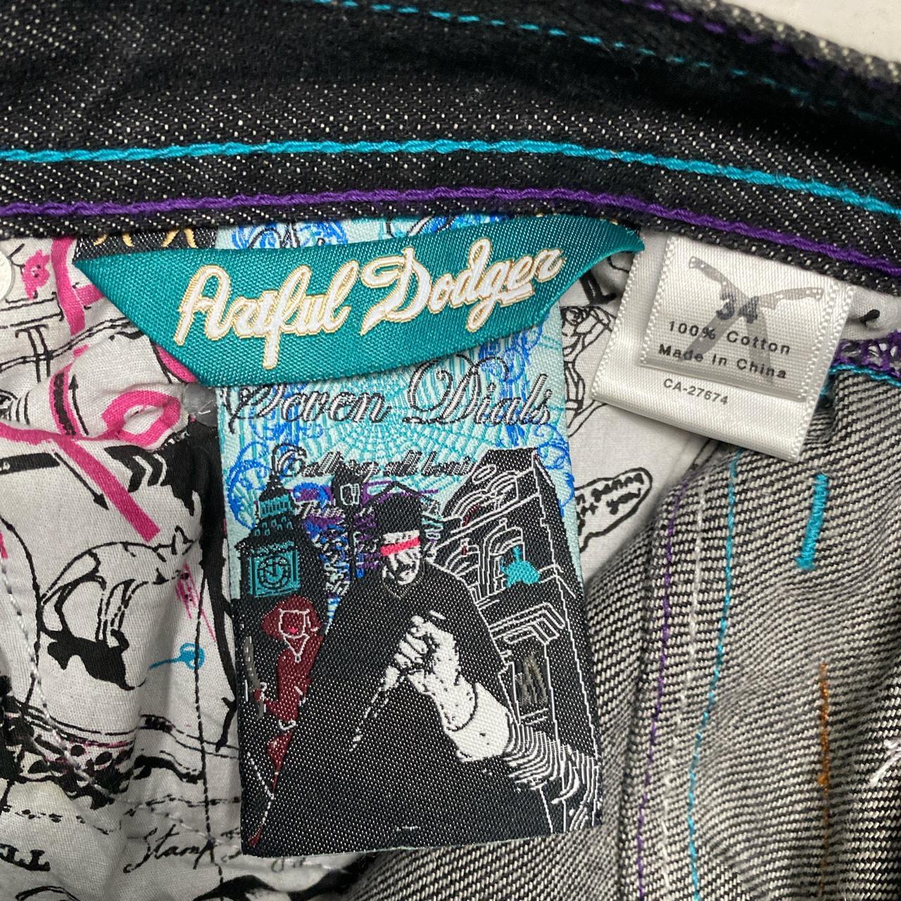 Artful Dodger Embroidery Vintage Indigo Jeans