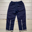 Nike Vintage Baggy Navy and Green Shell Track Pant Bottoms