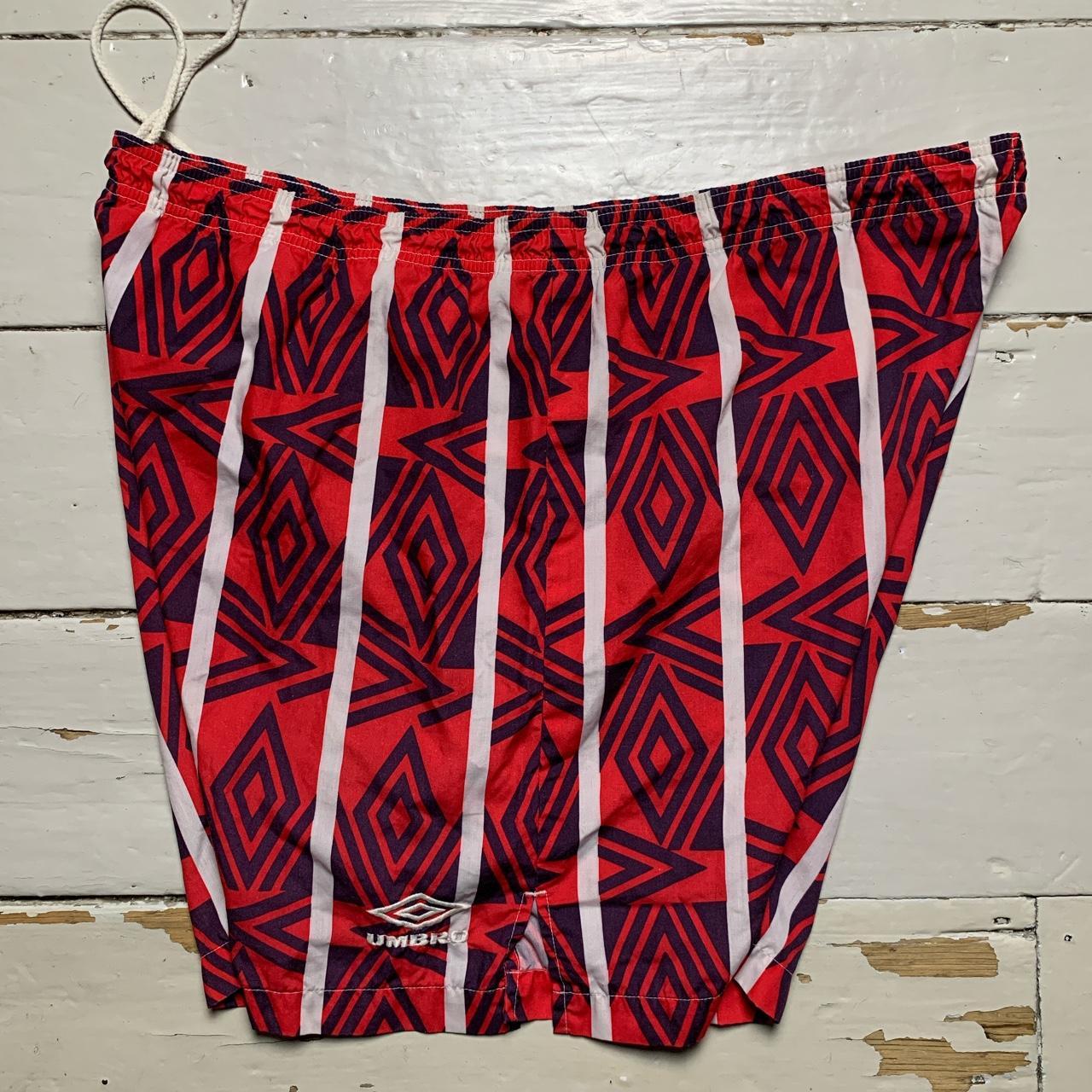 Umbro Vintage 90’s Shorts Red and Navy