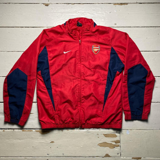 Arsenal Nike Vintage Red and Navy Shell Tracksuit Training Jacket