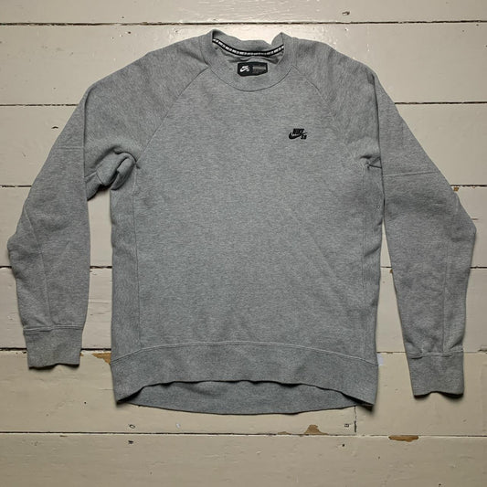 Nike SB Grey and Black Jumper