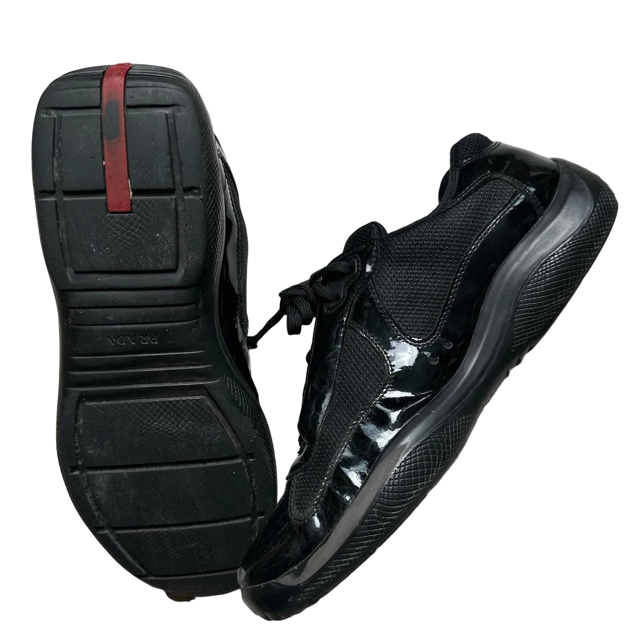 Prada Americas Cup Patent Vintage Black