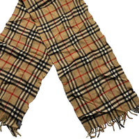 Burberry Burberrys Nova Check Vintage Cashmere Wool Scarf