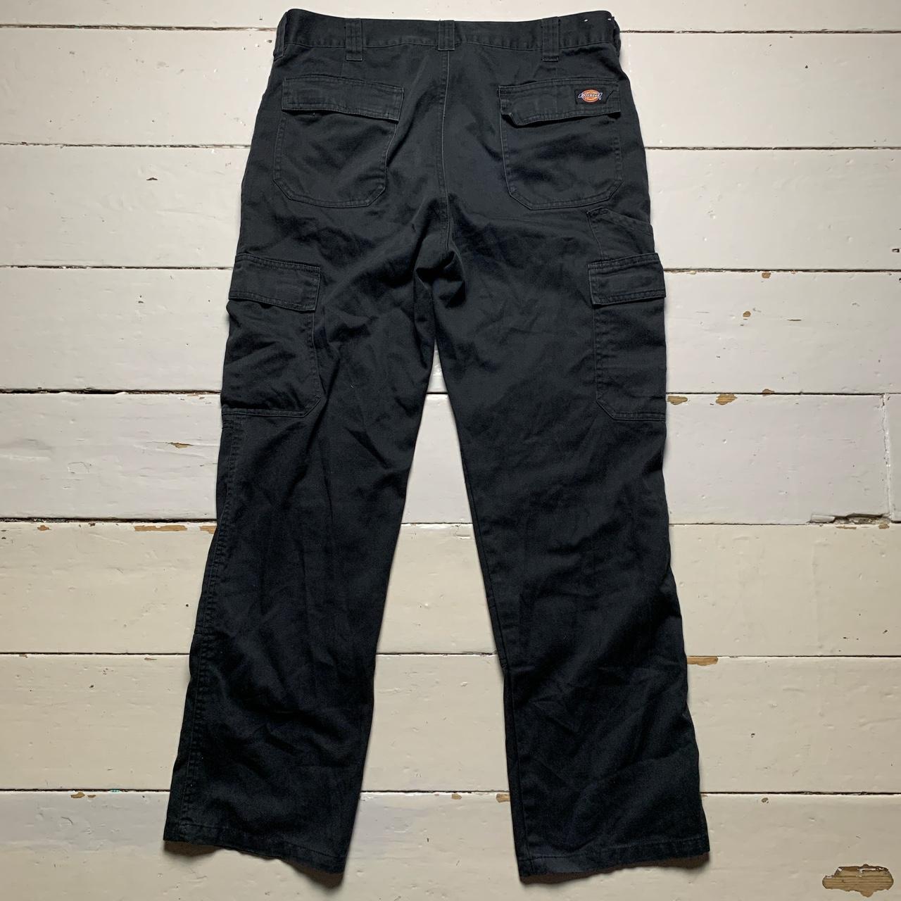 Dickies Black Cargo Combat Trousers