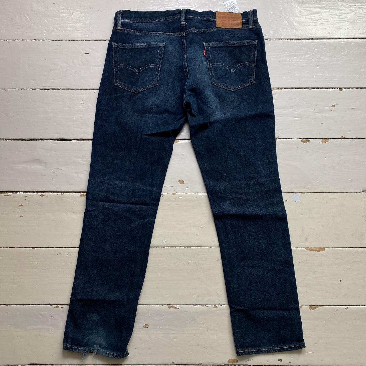 Levis 511 Navy Stonewashed Jeans