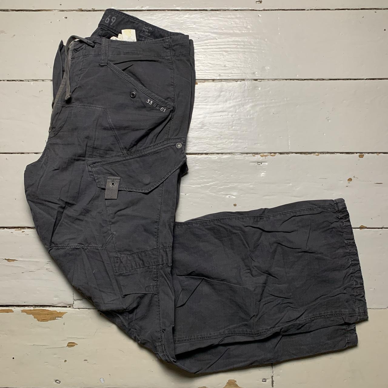 G Star Baggy Cargo Army Parachute Charcoal Combat Trousers