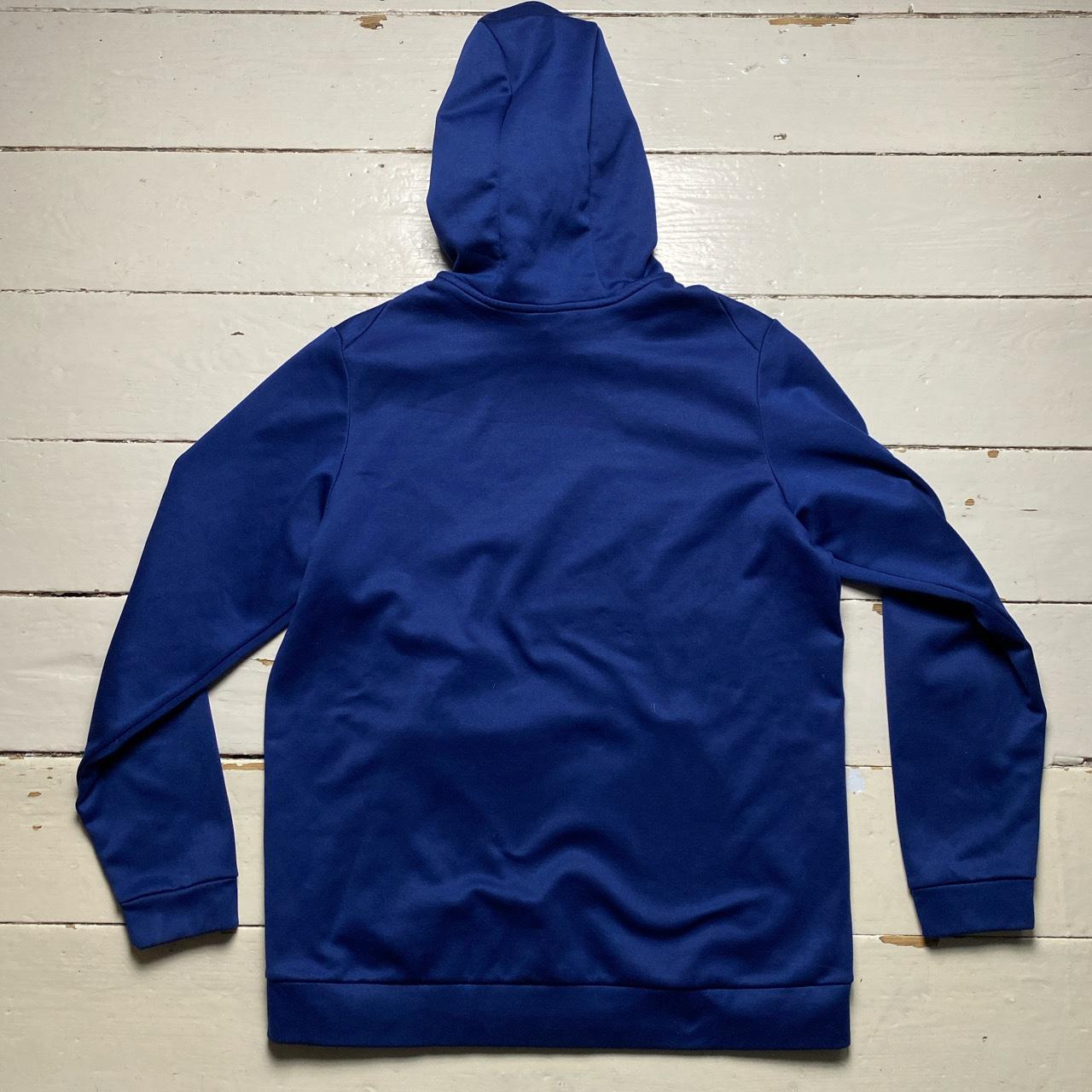 Nike Big Swoosh Blue Dri Fit Hoodie