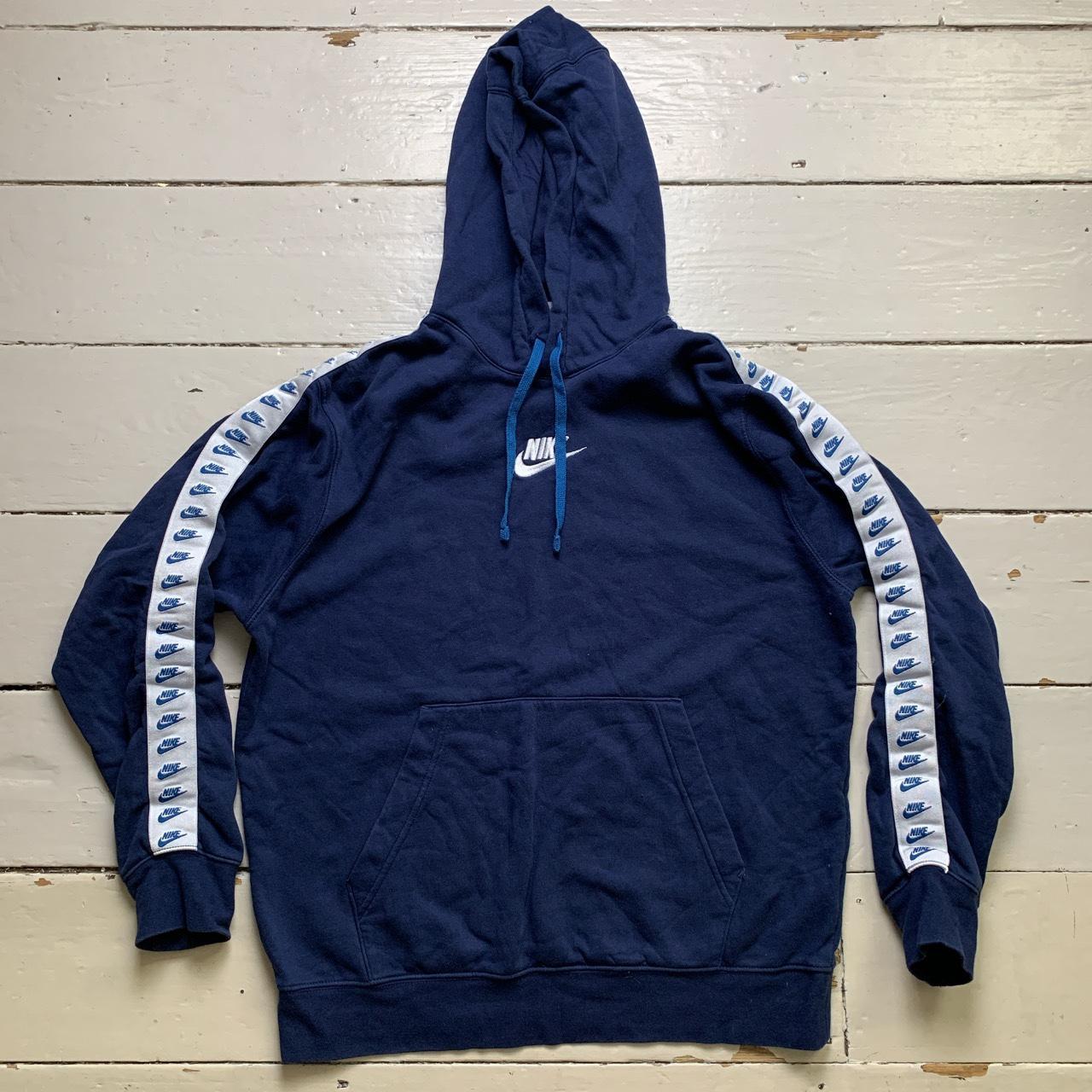 Nike Multi Swoosh Tape Repeat Logo Navy and White Full Tracksuit