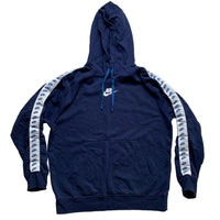 Nike Multi Swoosh Tape Repeat Logo Navy and White Full Tracksuit (M)