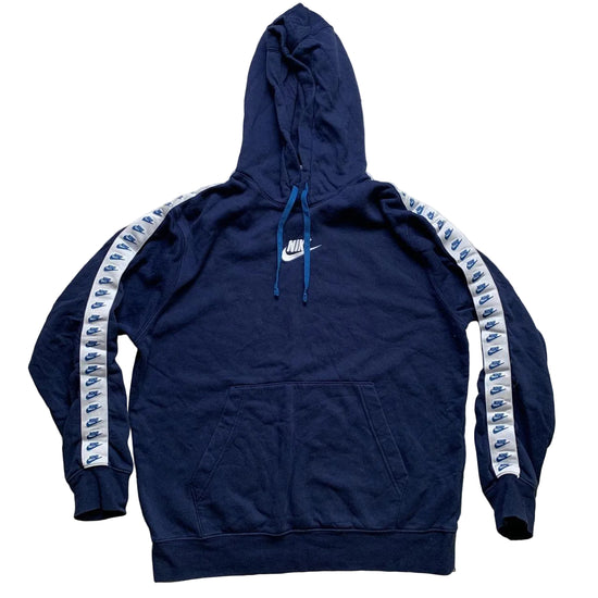 Nike Multi Swoosh Tape Repeat Logo Navy and White Full Tracksuit (M)