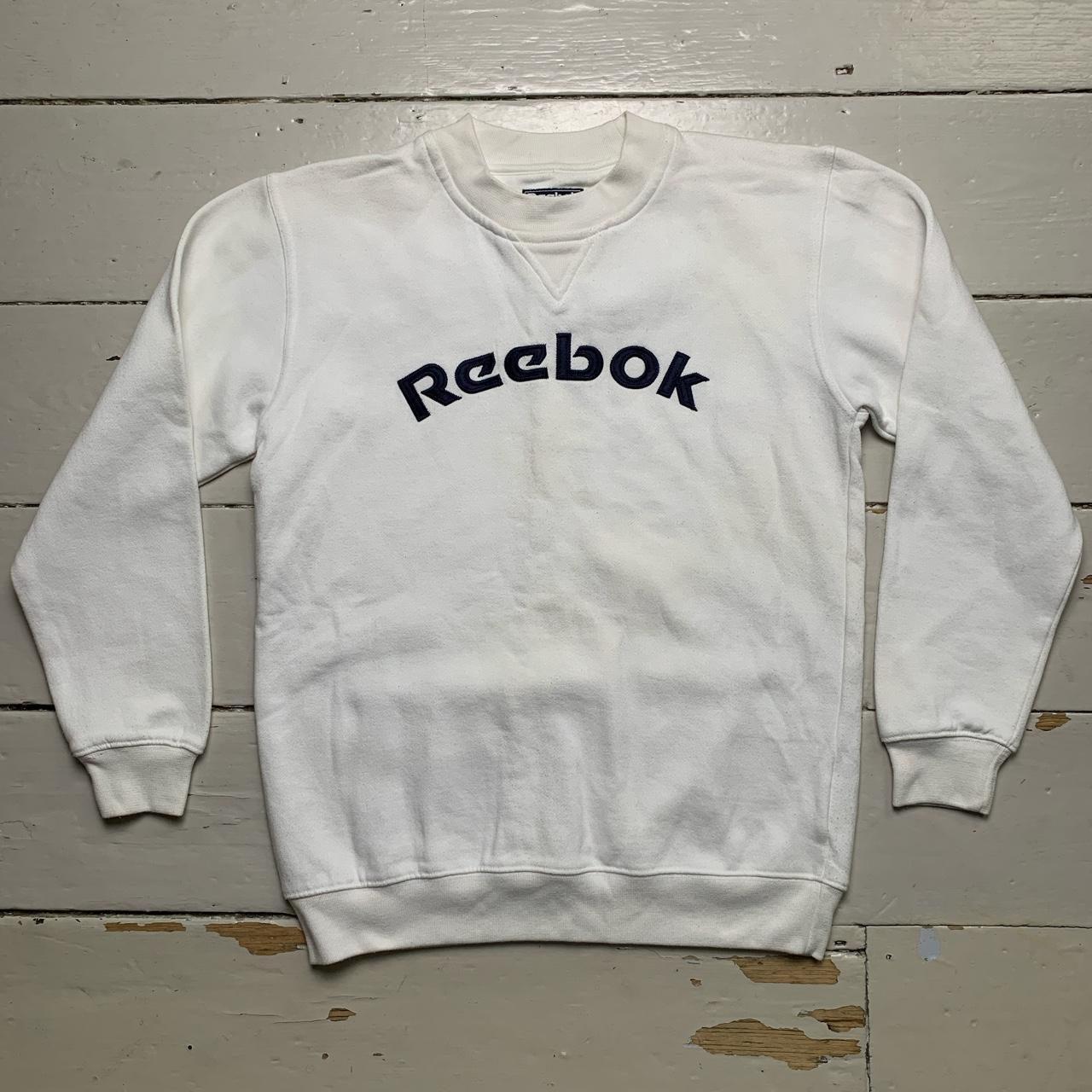 Reebok Vintage 90’s White and Navy Jumper